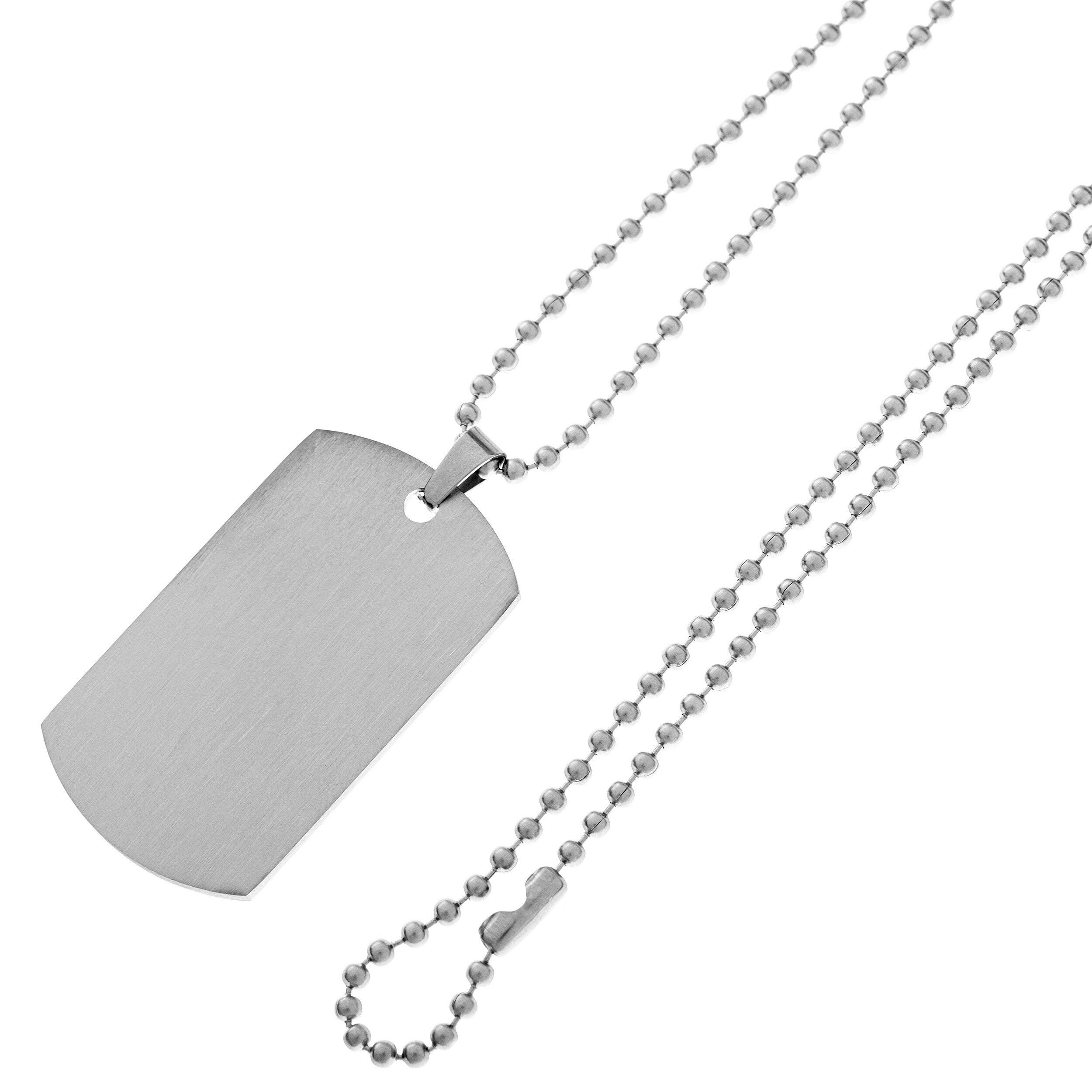 Piran Stainless Steel Dog Tag - Satin