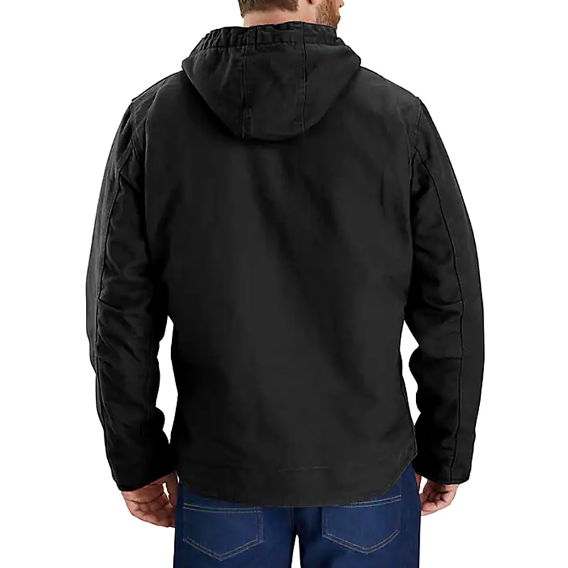 Carhartt Washed Duck Sherpa Lined Jacket - Black