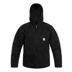 Carhartt Washed Duck Sherpa Lined Jacket - Black