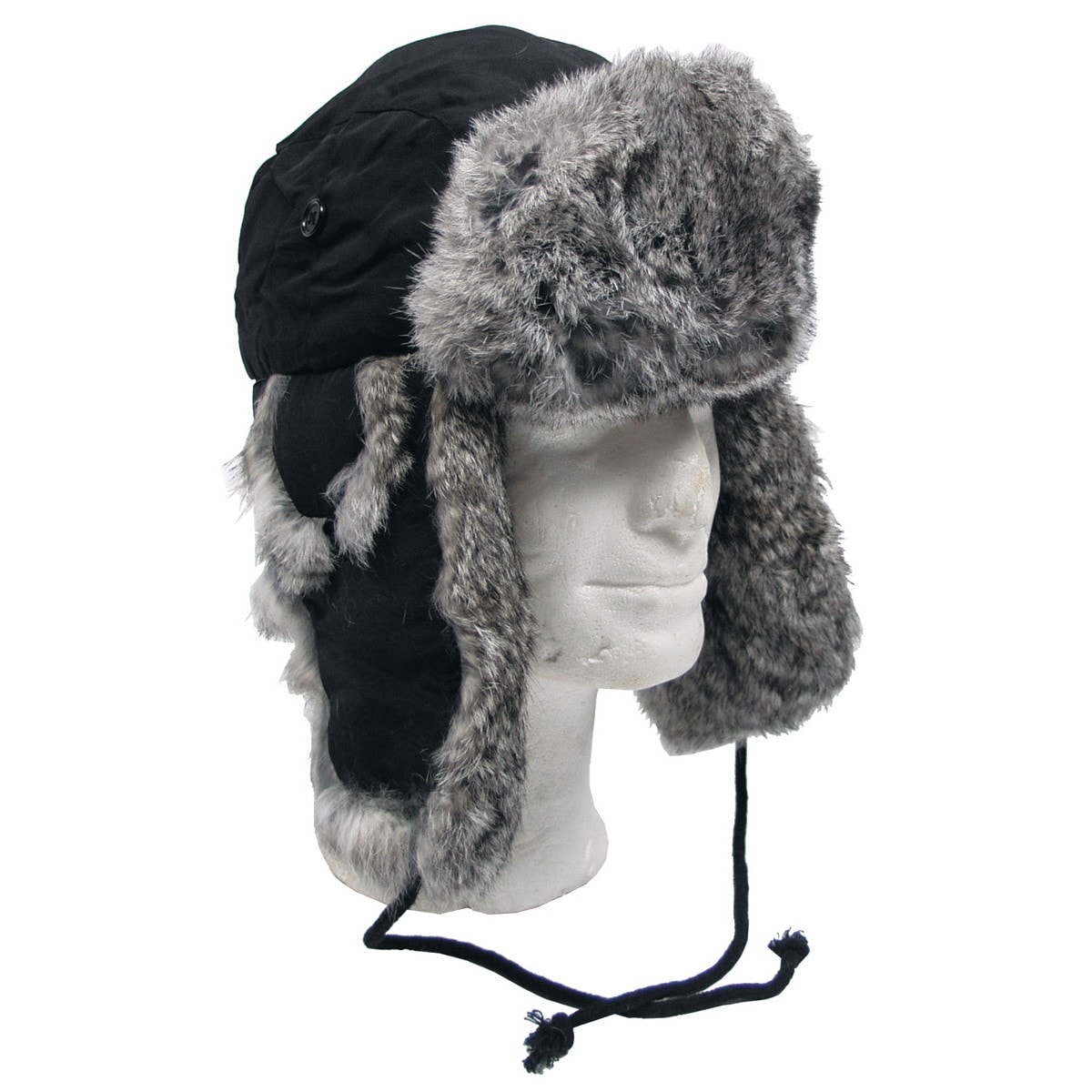 Max Fuchs Winter Beanie with fur - Black