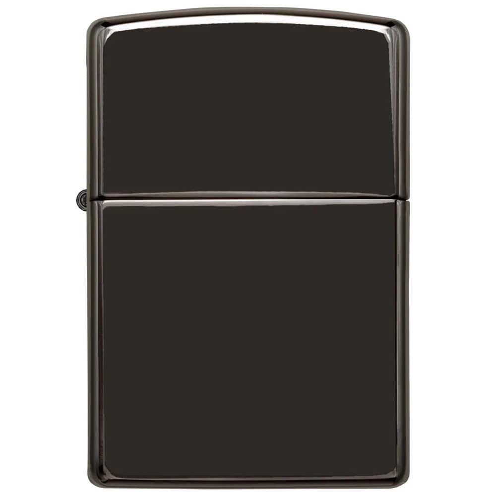 Zippo High Polish Black Gasoline Lighter