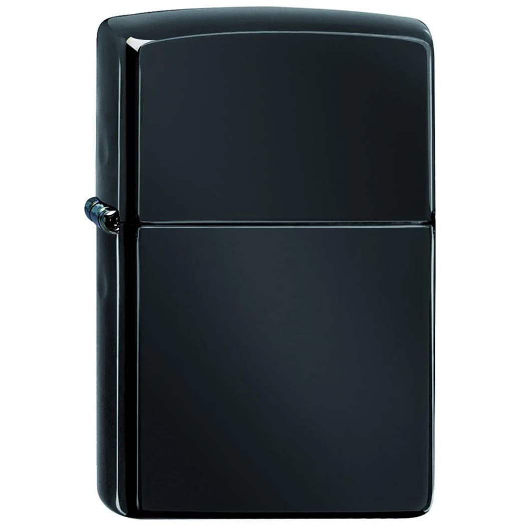 Zippo High Polish Black Gasoline Lighter