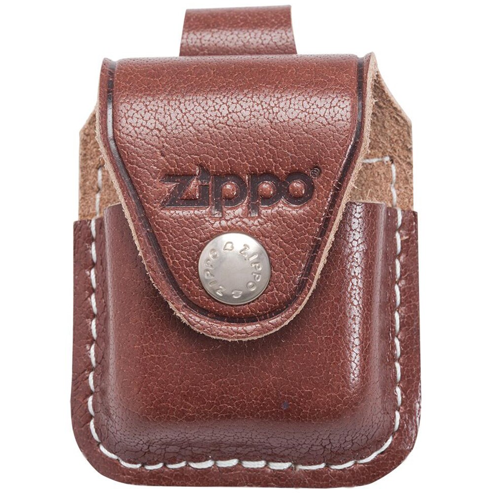 Zippo Lighter case with clip - Brown