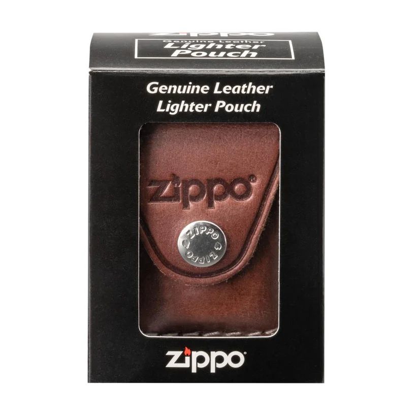 Zippo Lighter case with clip - Brown