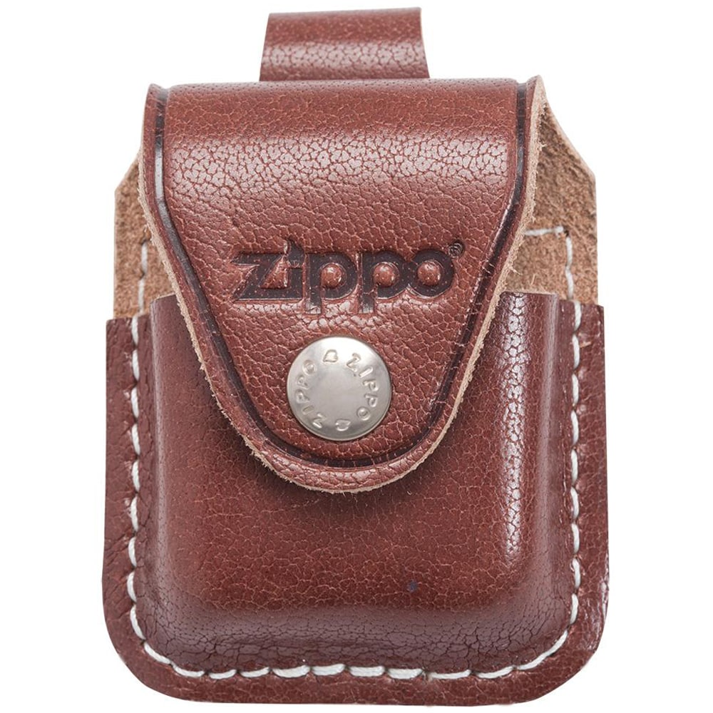 Zippo Lighter Case with loop - Brown