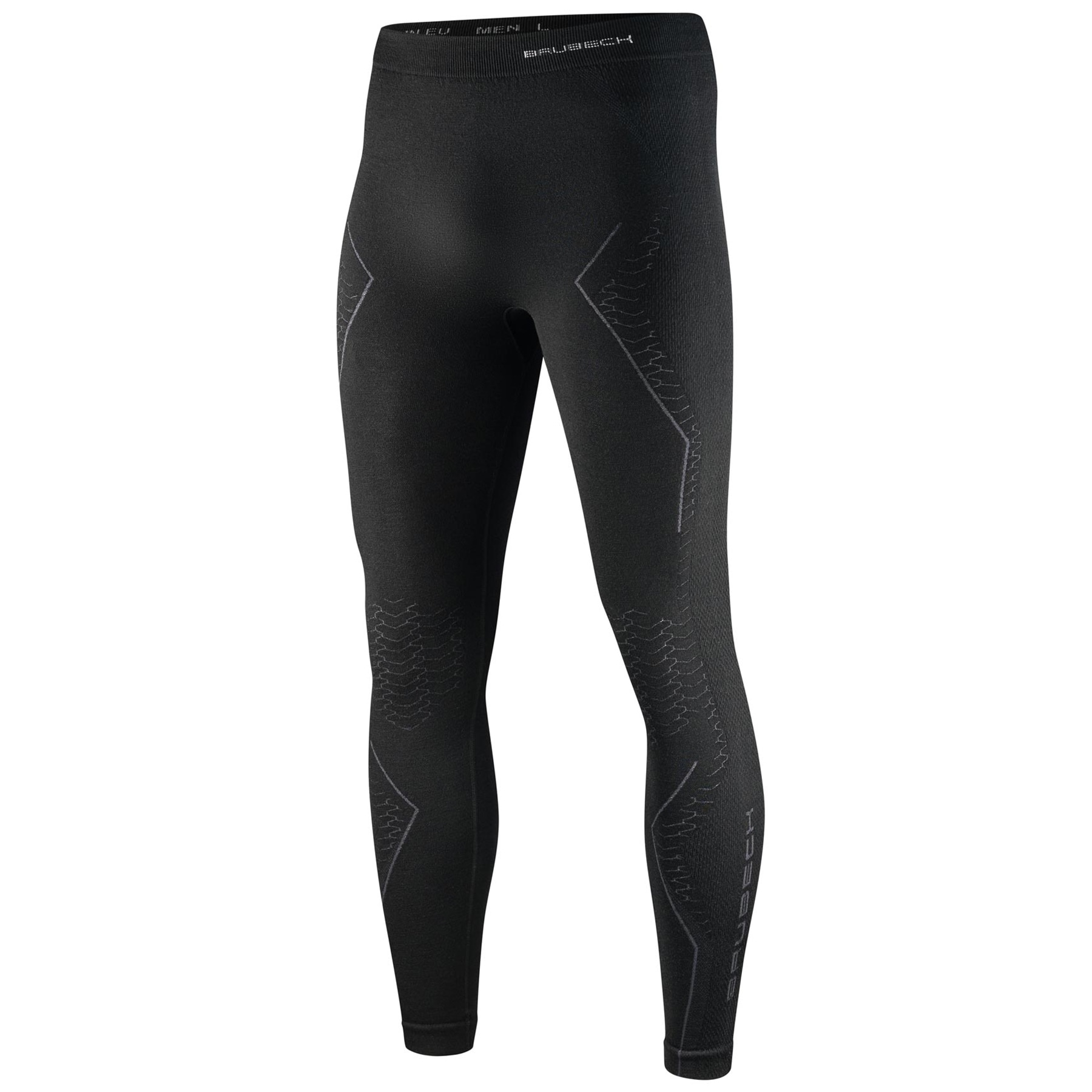 Brubeck Extreme Merino Men's Wool Thermoactive Leggings - Black