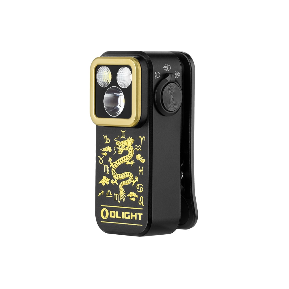 Olight Oclip Pro Dragon & Zodiac Rechargeable Flashlight - 500 lumens