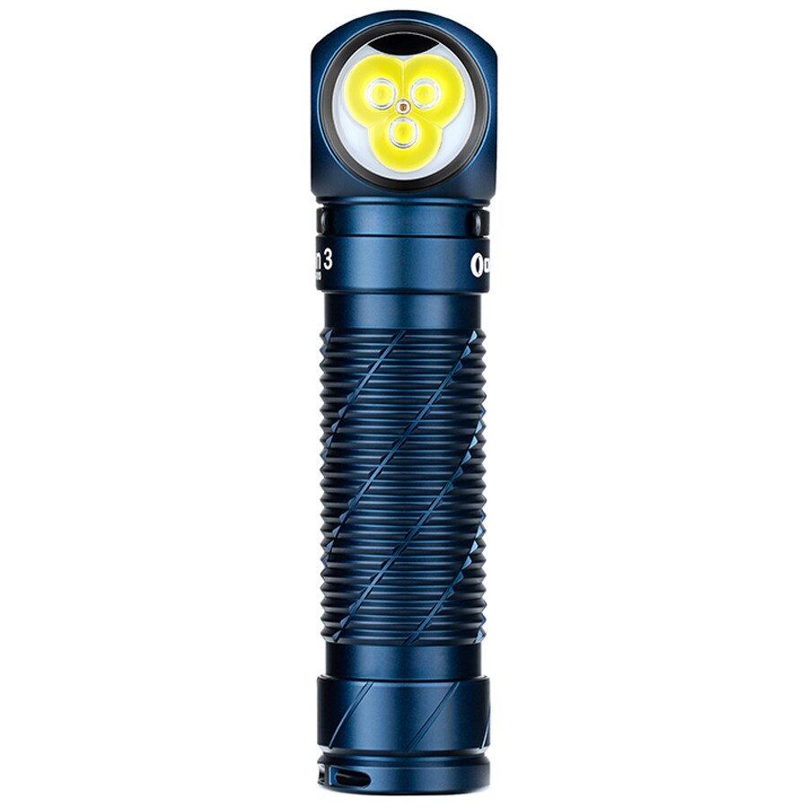 Olight Perun 3 Head and Angled Torch Midnight Blue with headband - 3000 lumens