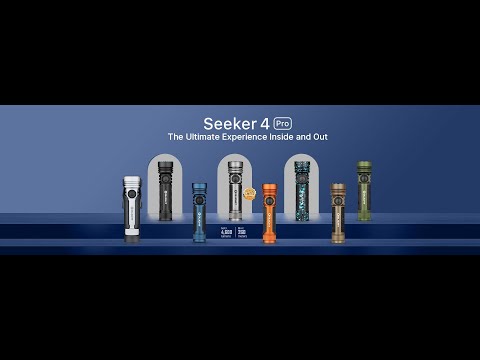 Olight Seeker 4 Pro Cool White Tactical Search Torch Matte Silver Plated Bronze - 4600 lumens