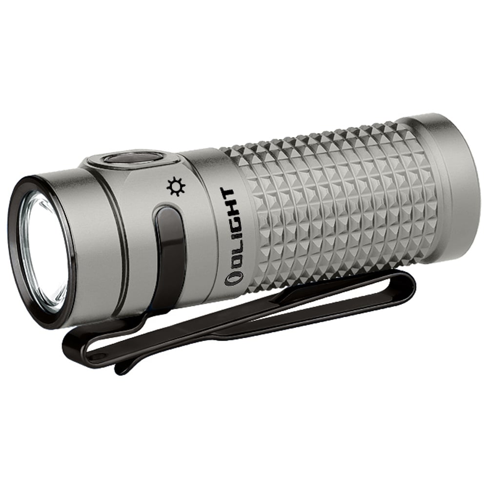 Olight Baton 4 Premium Edition Titanium Flashlight - 1300 lumens with wireless charging case