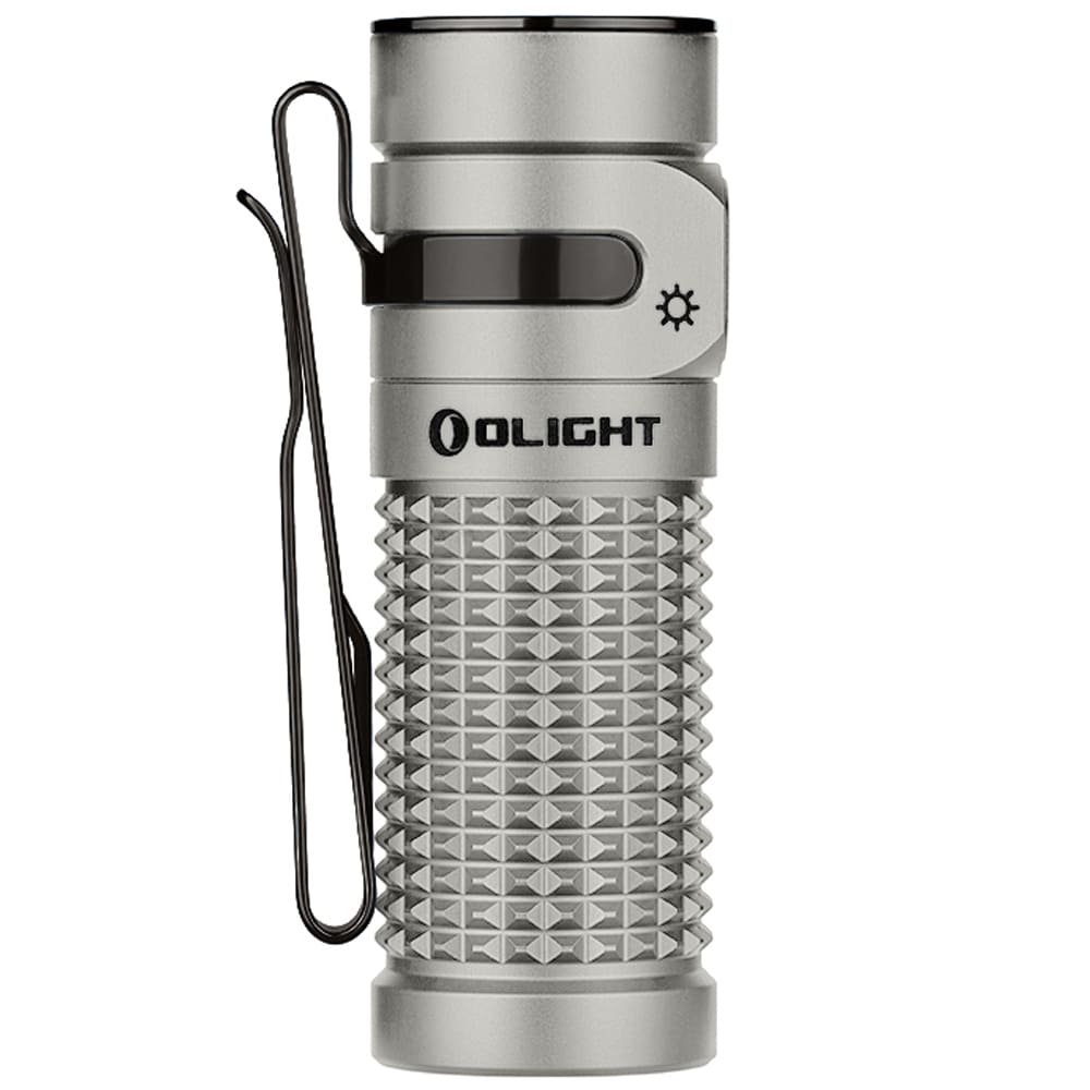 Olight Baton 4 Premium Edition Titanium Flashlight - 1300 lumens with wireless charging case