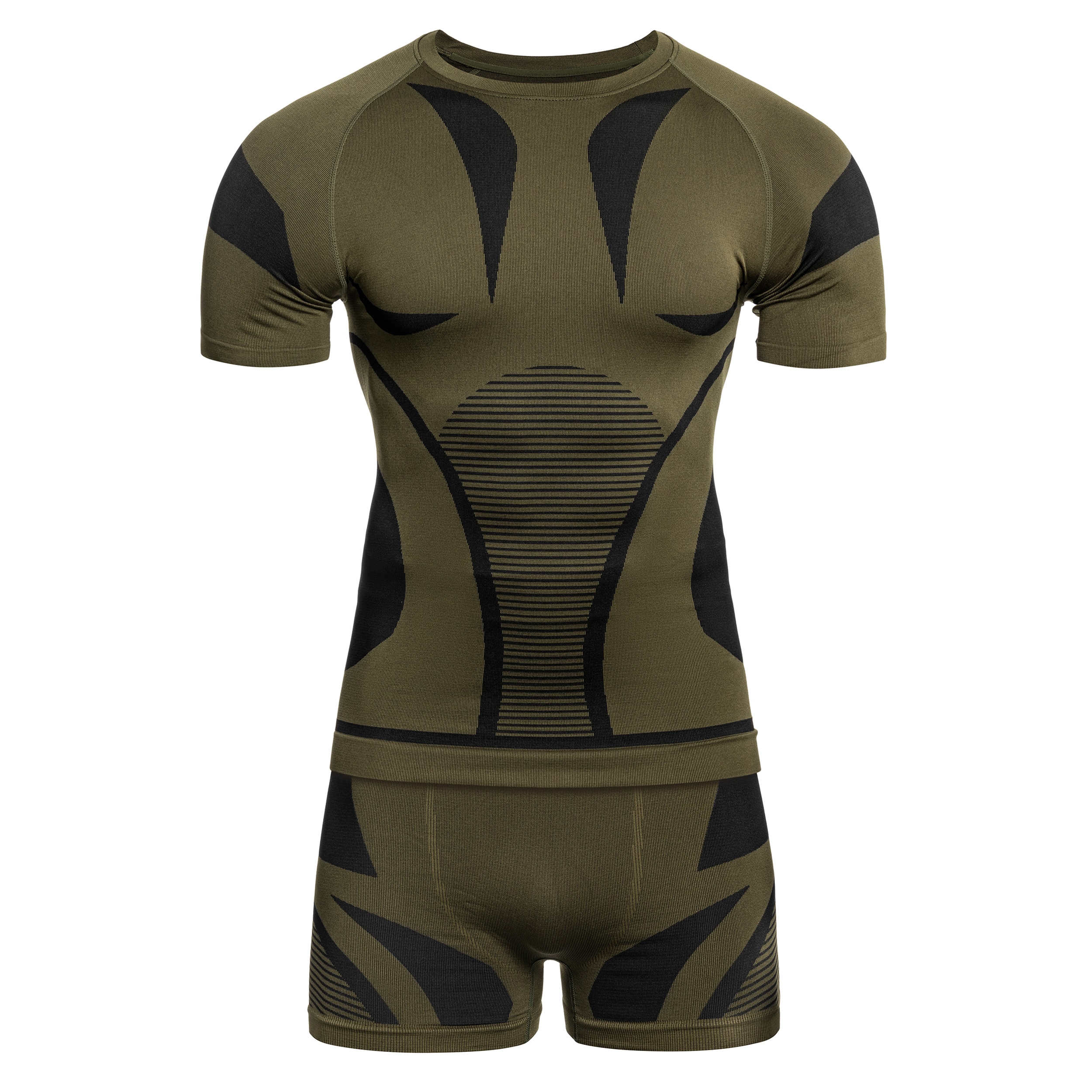 Mil-Tec 4-Way Stretch Performance Thermal Underwear Short - Olive