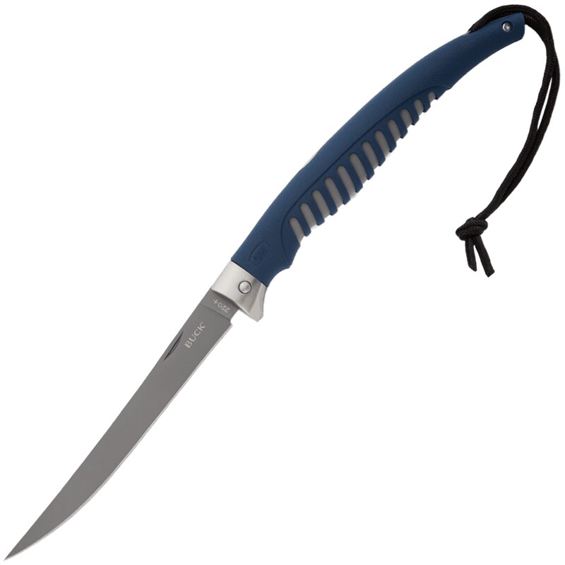 Buck 220 Silver Creek Fillet Folding Kitchen Knife - Blue