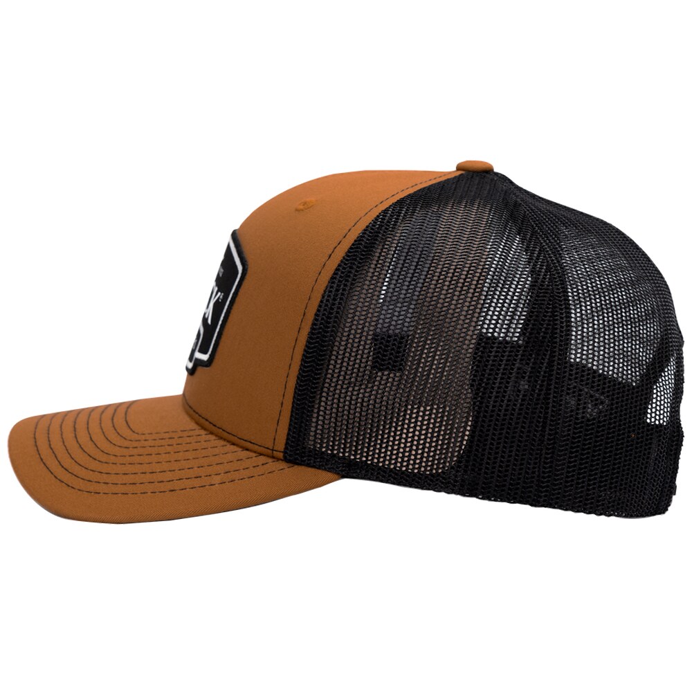 Buck Logo Baseball Cap - Camel Brown/Black