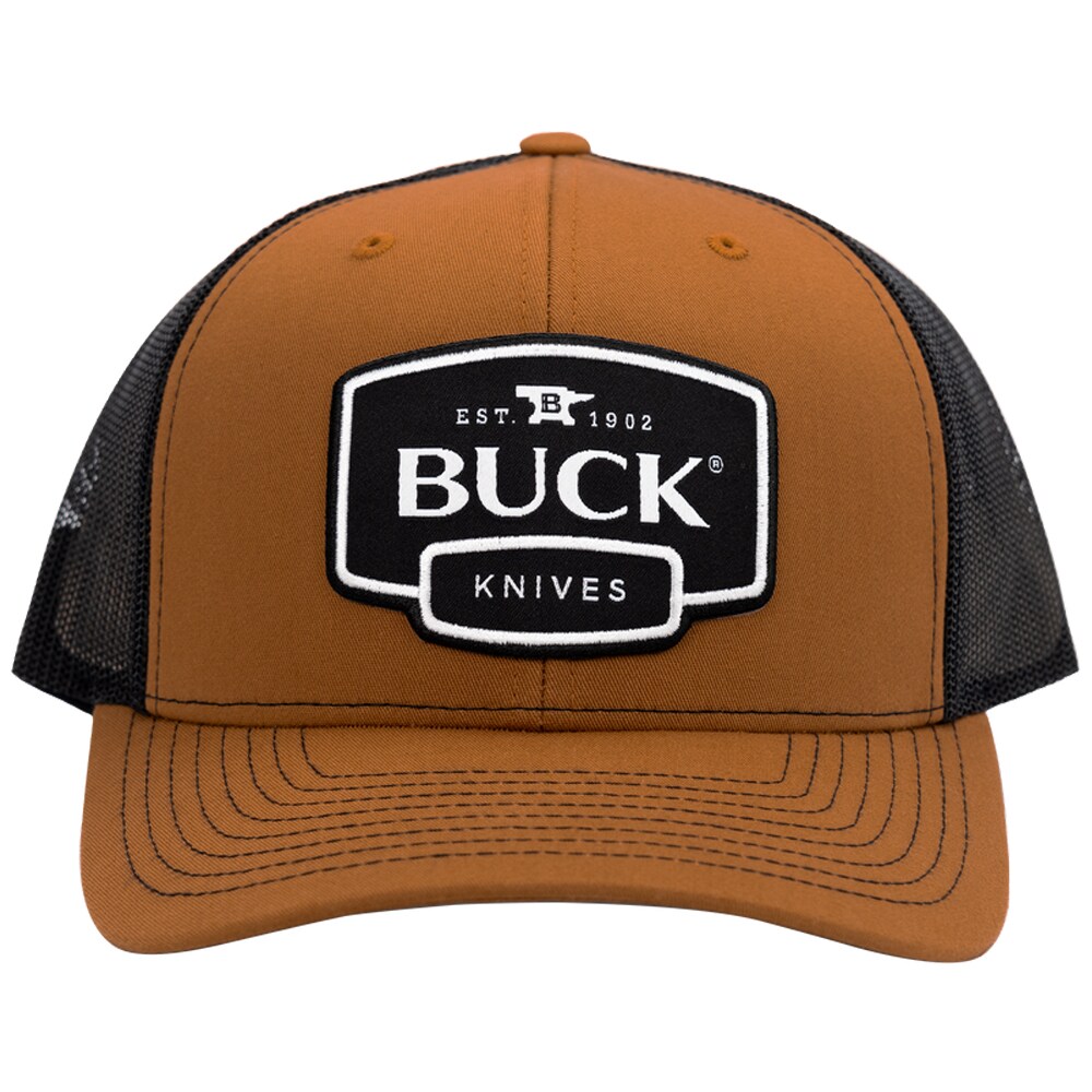 Buck Logo Baseball Cap - Camel Brown/Black