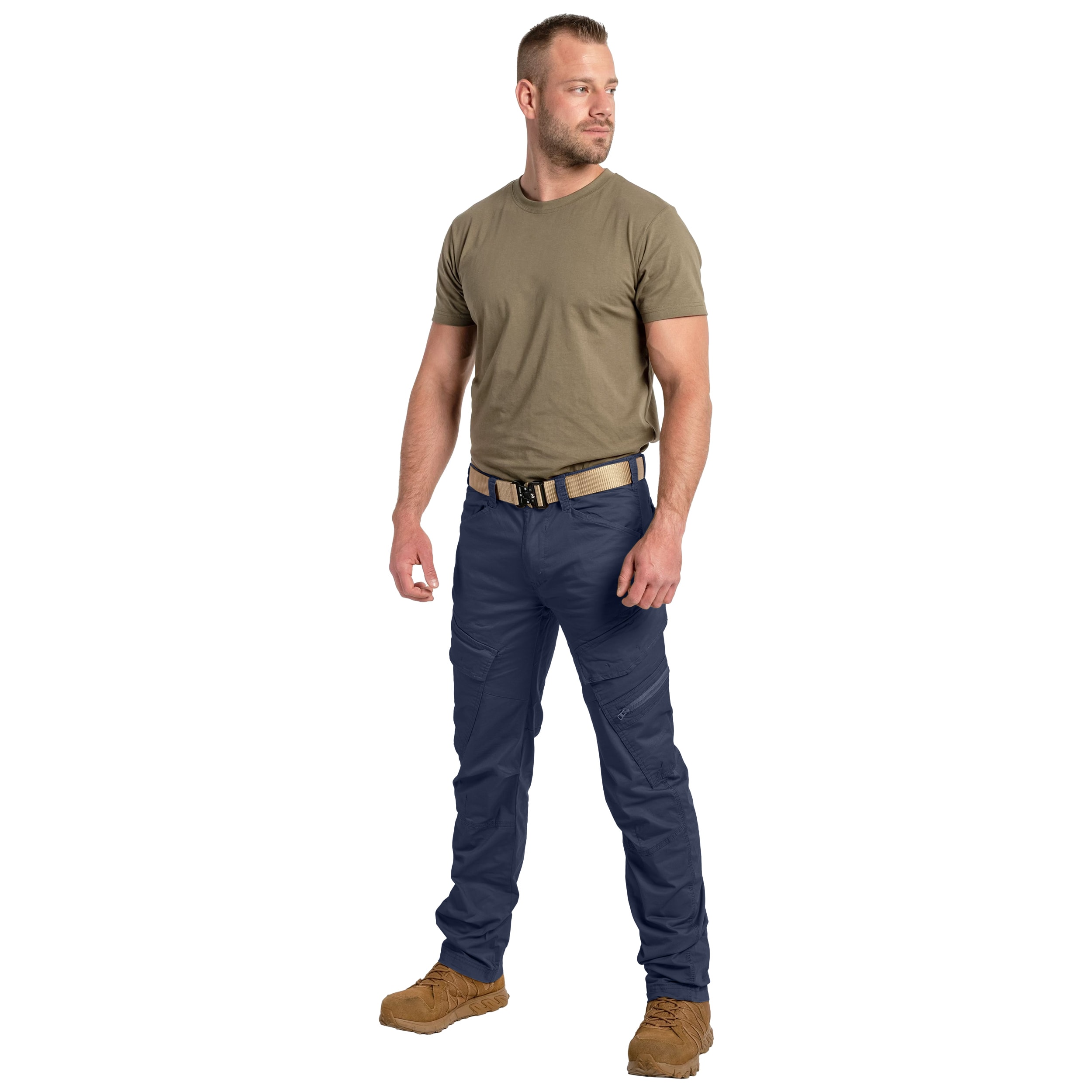 Brandit Adven Slim Fit Pants - Navy Blue