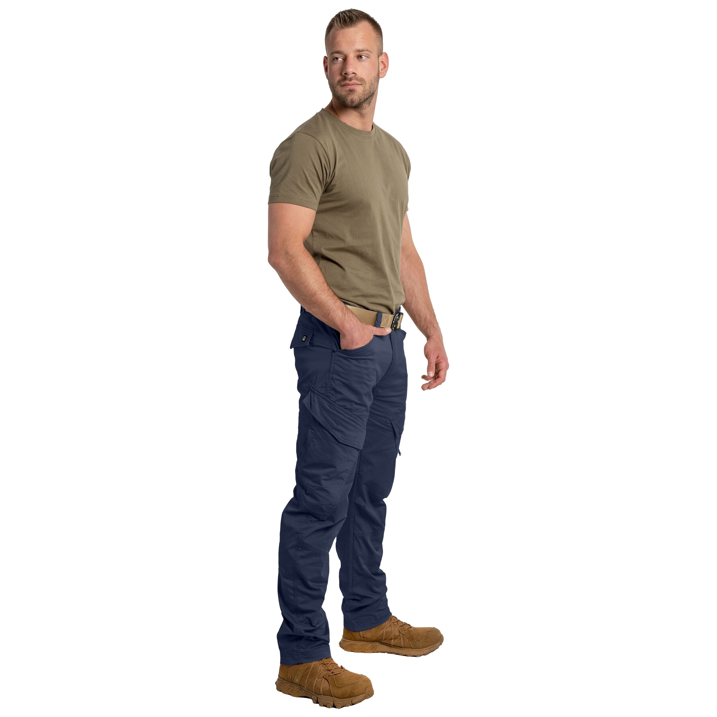 Brandit Adven Slim Fit Pants - Navy Blue