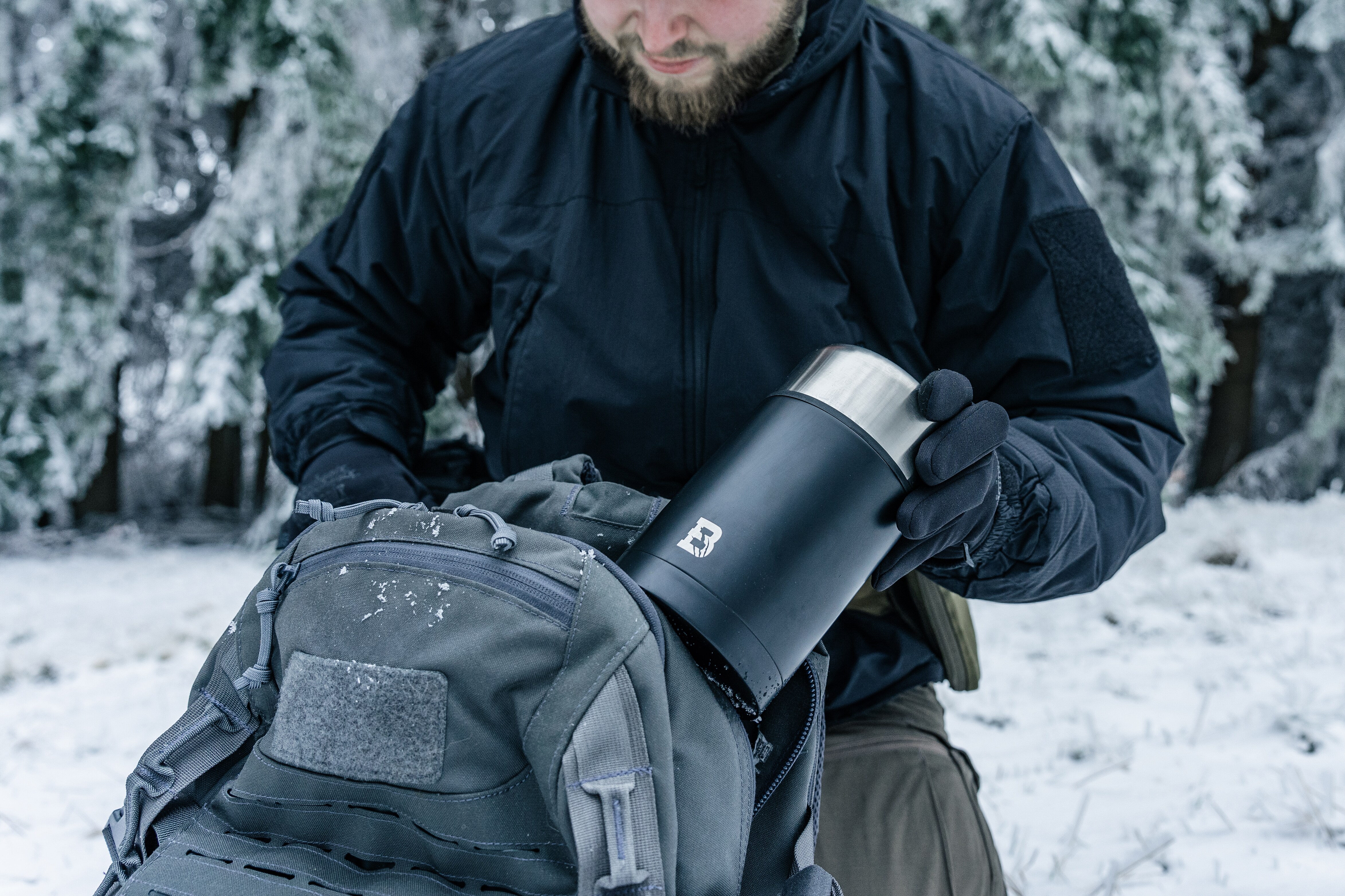 Termos obiadowy Badger Outdoor 1 l - Black