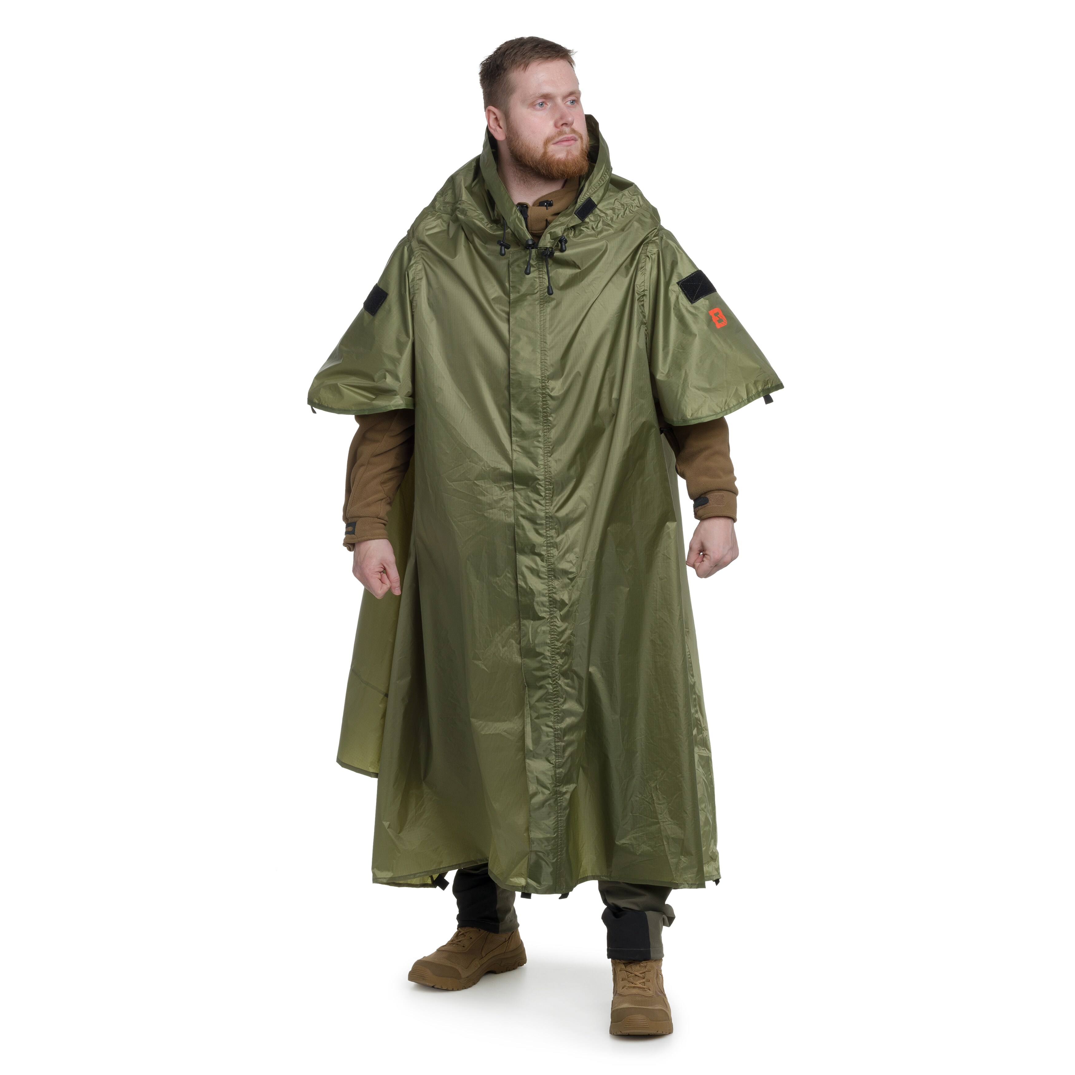 Badger Outdoor Timber Poncho with tent function - Olive