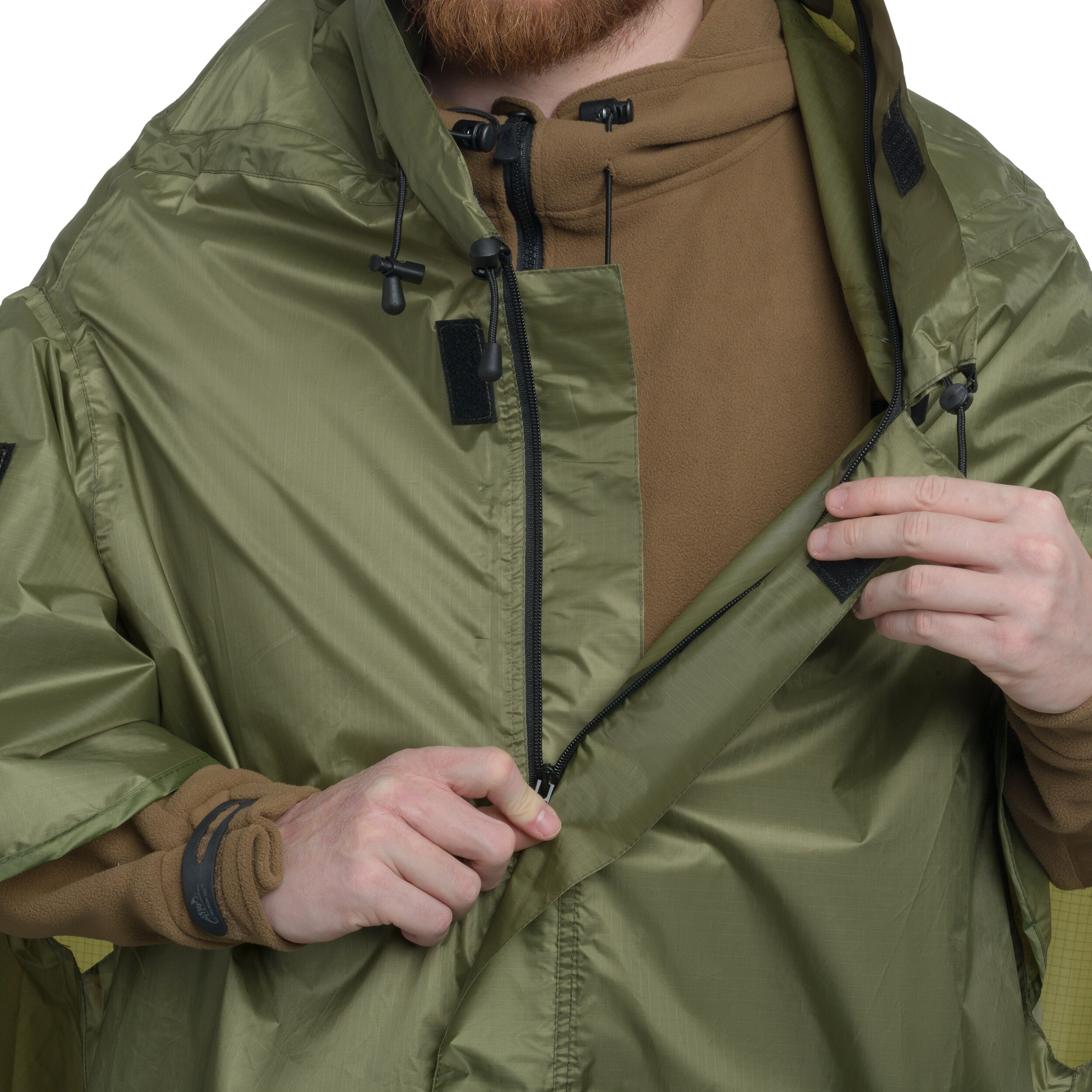 Badger Outdoor Timber Poncho with tent function - Olive