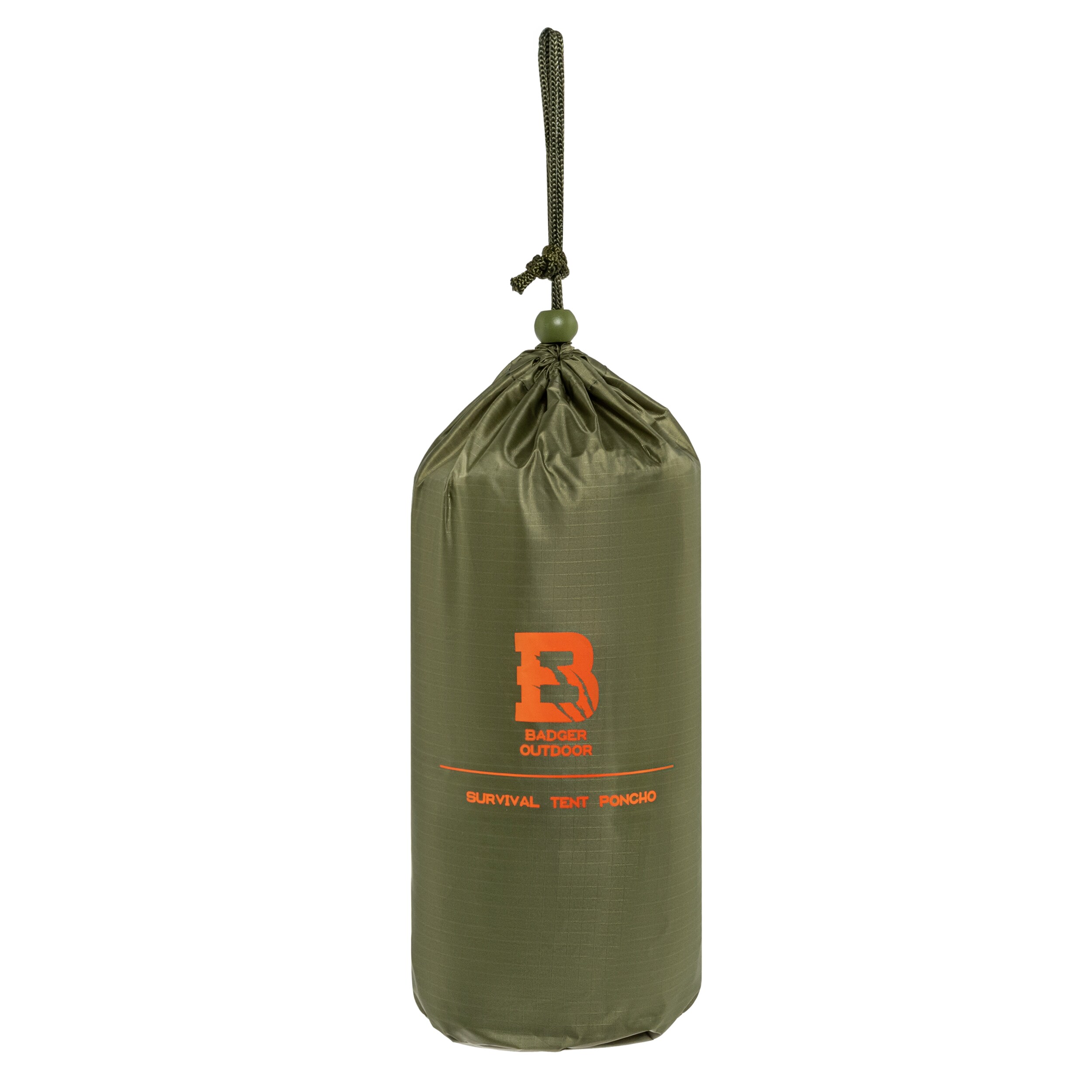 Badger Outdoor Timber Poncho with tent function - Olive