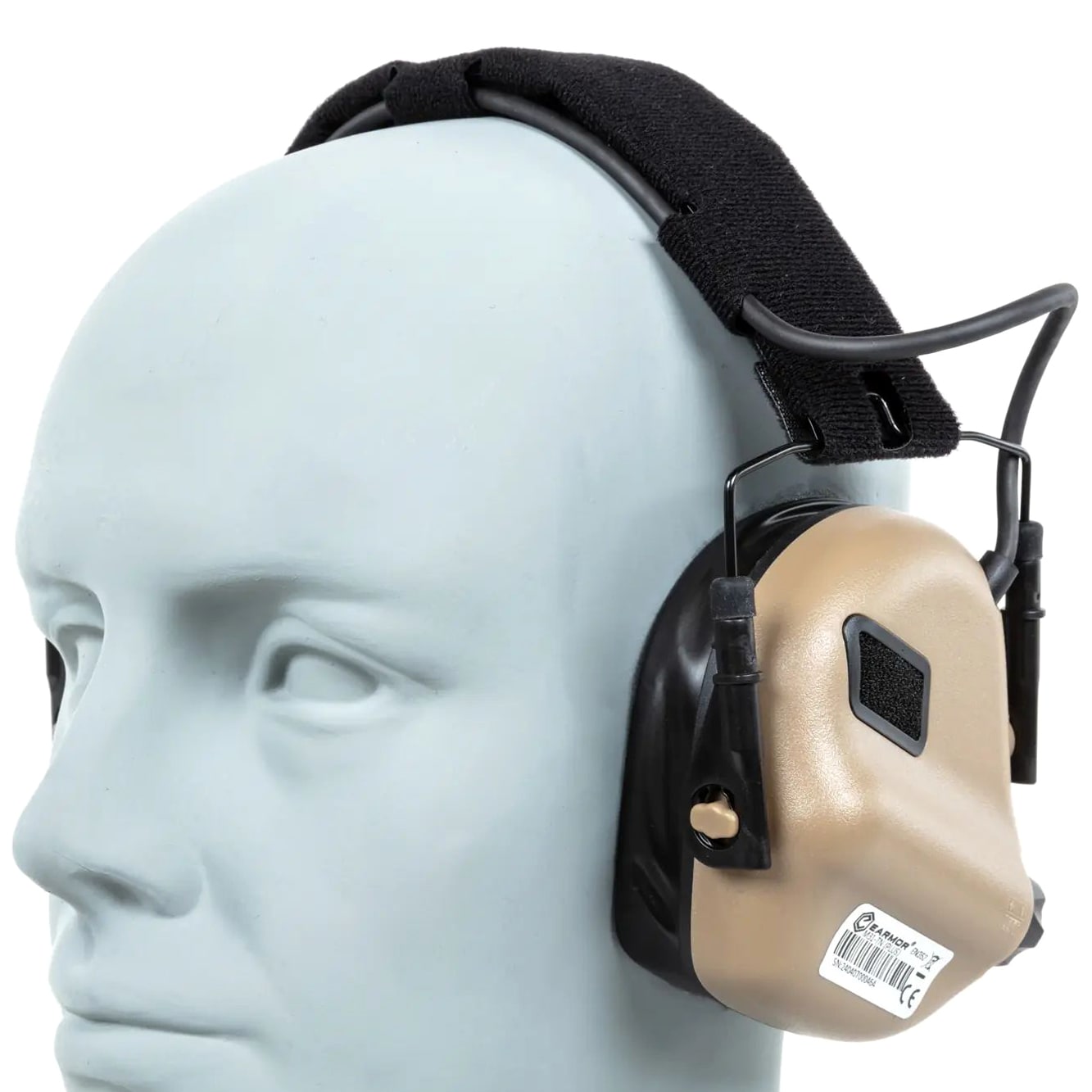 Earmor M31 Plus Active Hearing Protection - Tan