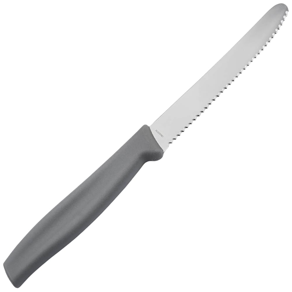 Boker Grey Kitchen Knife - serrated with rounded tip