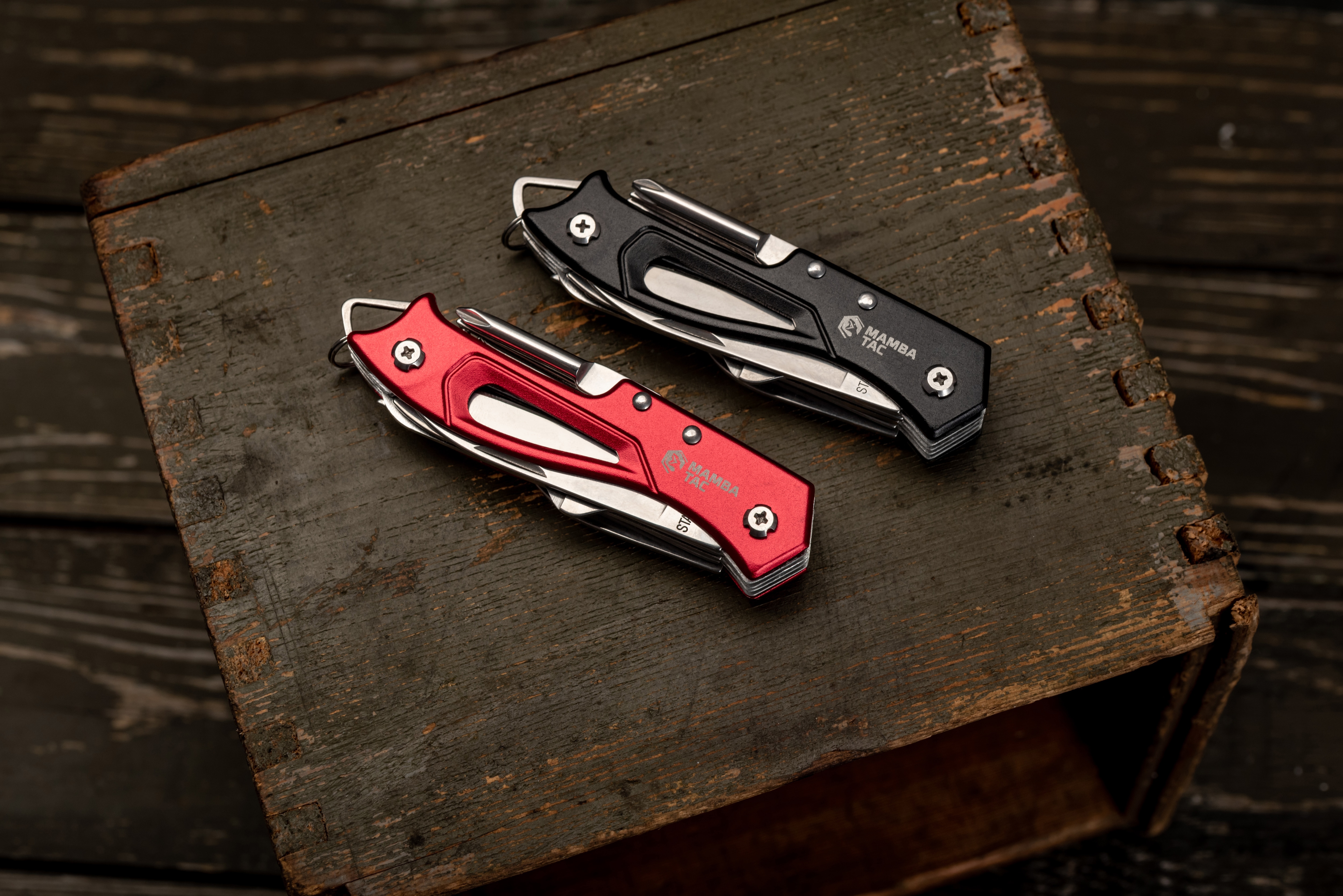 Mamba Tac Handy Knife Pocket Knife - Red