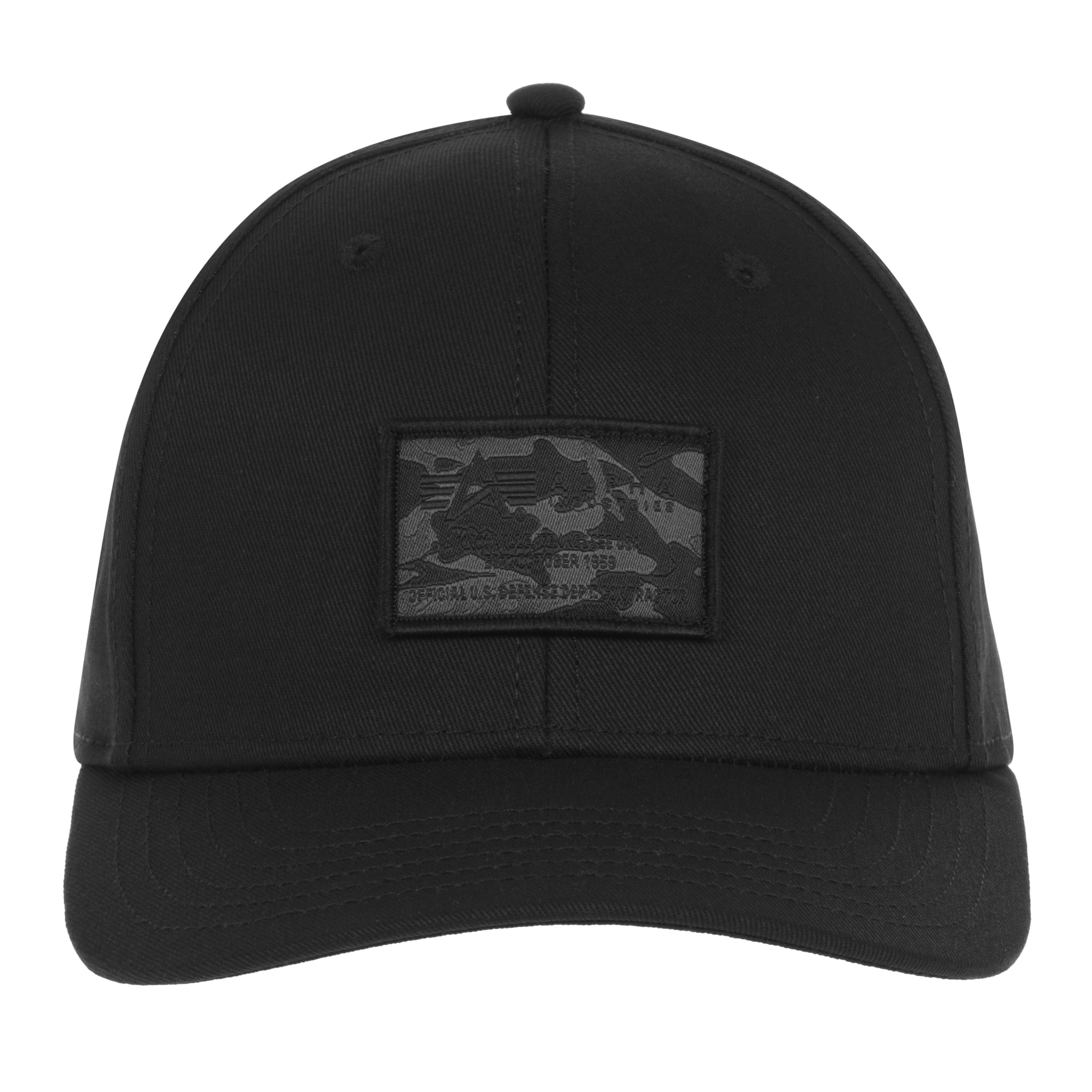 Alpha Industries Crew Camo Baseball Cap - Black