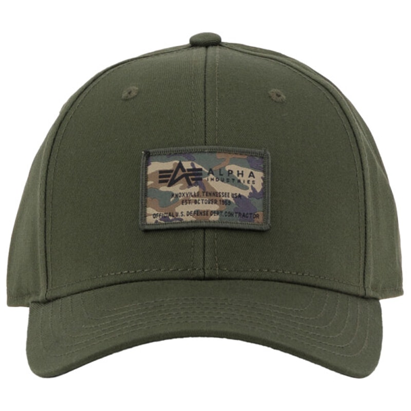 Alpha Industries Crew Camo Cap - Dark Olive