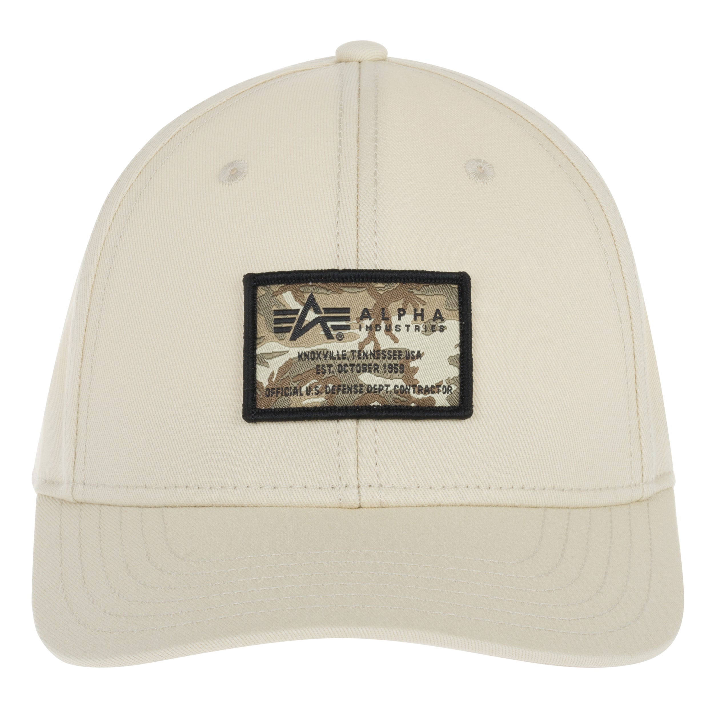 Alpha Industries Crew Camo Cap - Vintage White