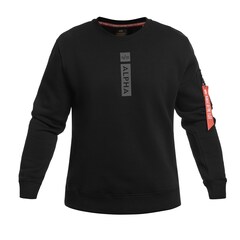 Alpha Industries Reflective Print Sweater - Black