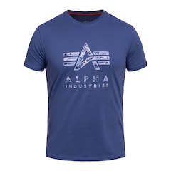 Alpha Industries Camo Puff Print T-Shirt - Night Purple