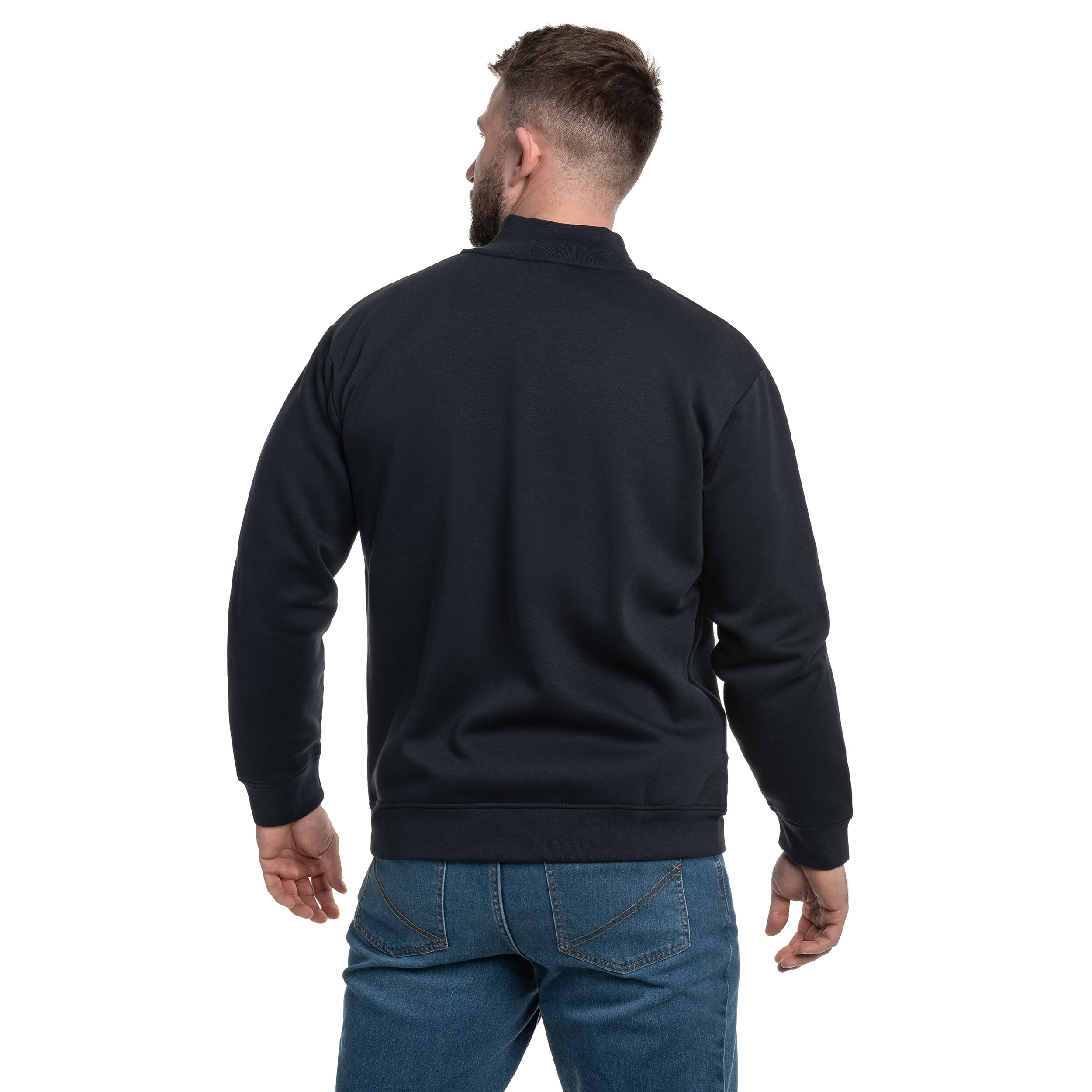 Pentagon Highneck Sweater - Midnight Blue