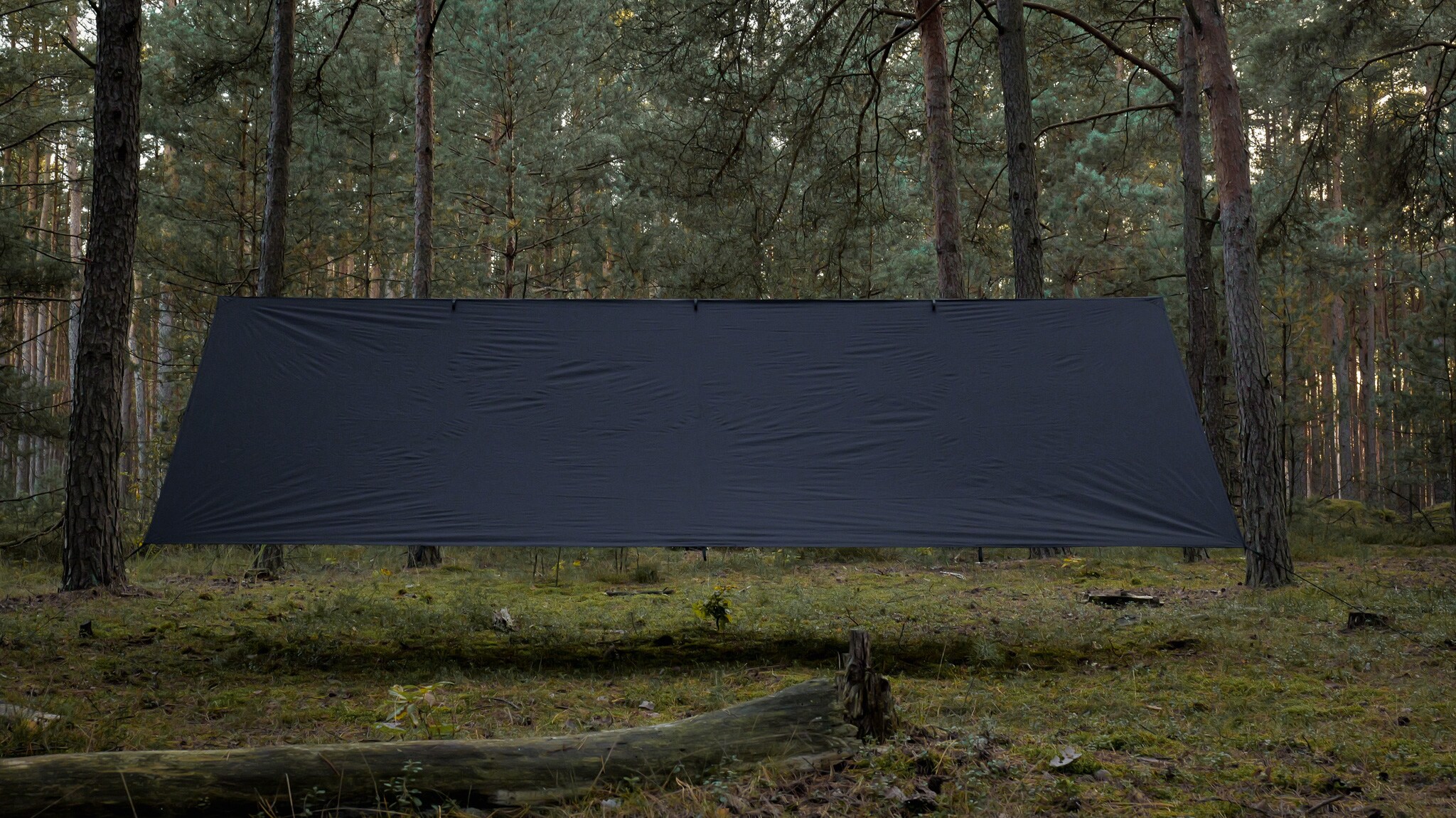 TigerWood Tarp T2 Camping Tarp 3 x 3 m - Black