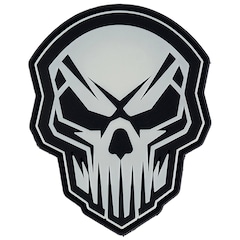 101 Inc. 3D PVC Angry Skull Glow In The Dark Patch