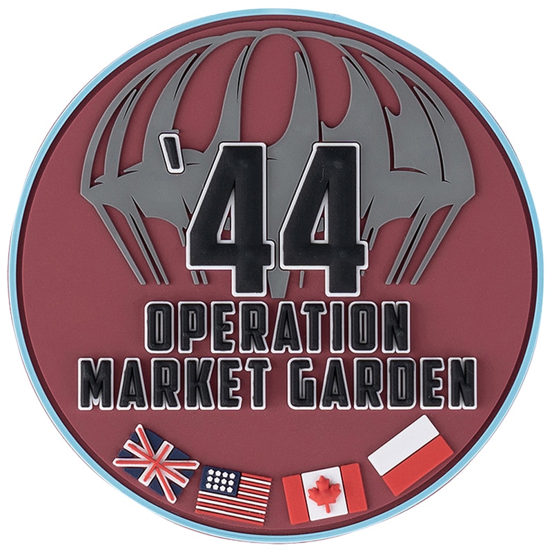 101 Inc. 3D PVC Market Garden '44 Patch - Maroon