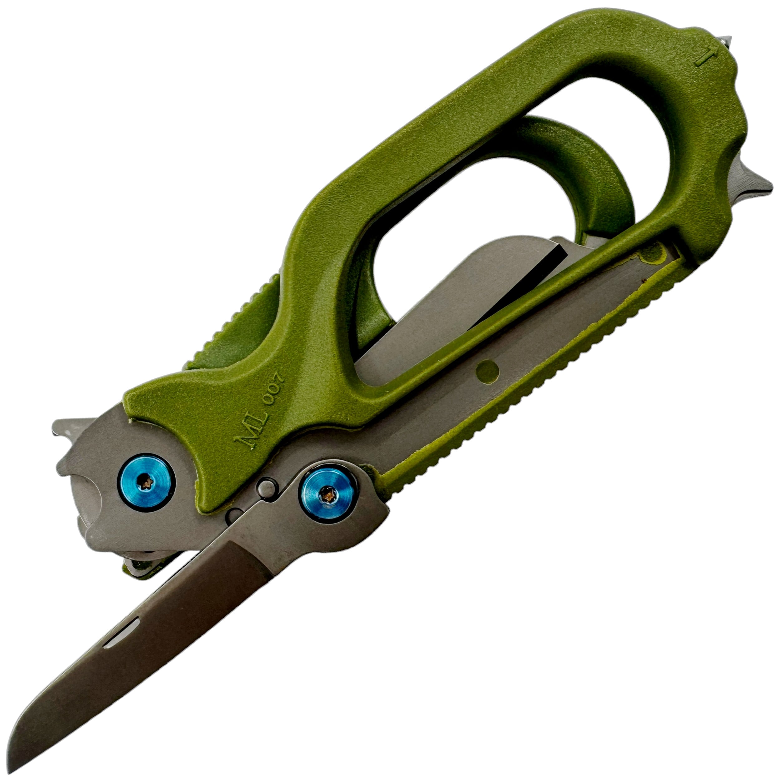 JB Tacticals Folding Rescue Scissors - Green