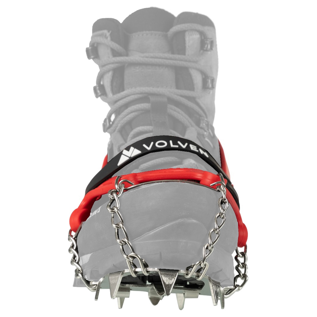 Volven Pro Traxion Hiking Crampons - Red