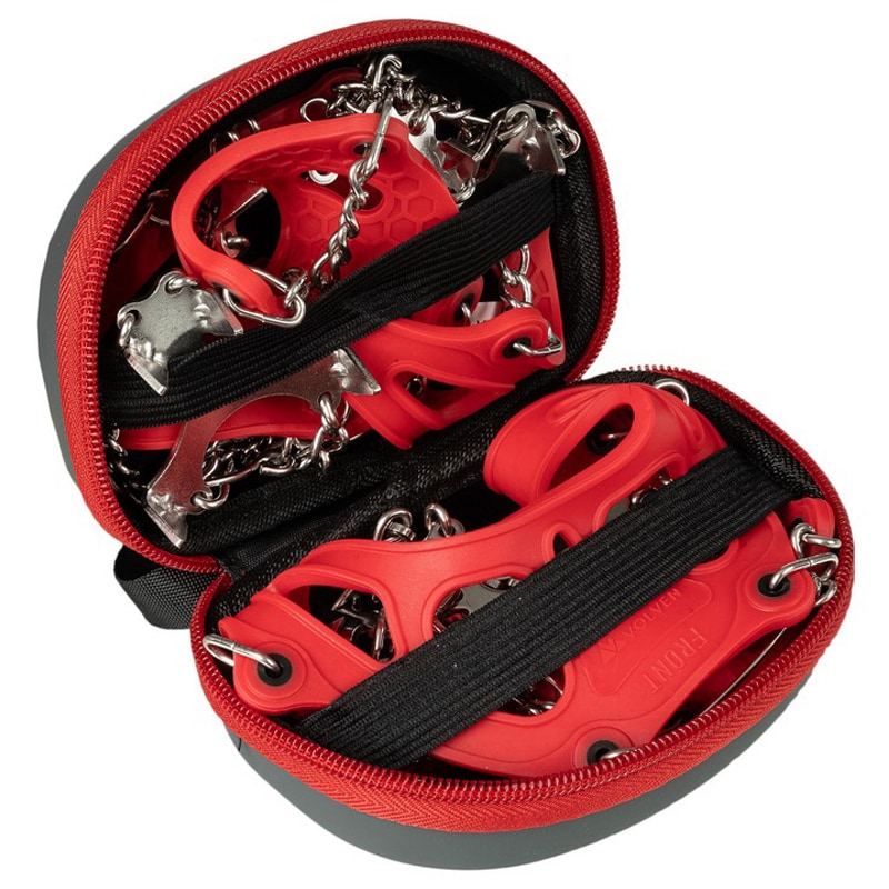 Volven Pro Traxion Lite Hiking Crampons - Red