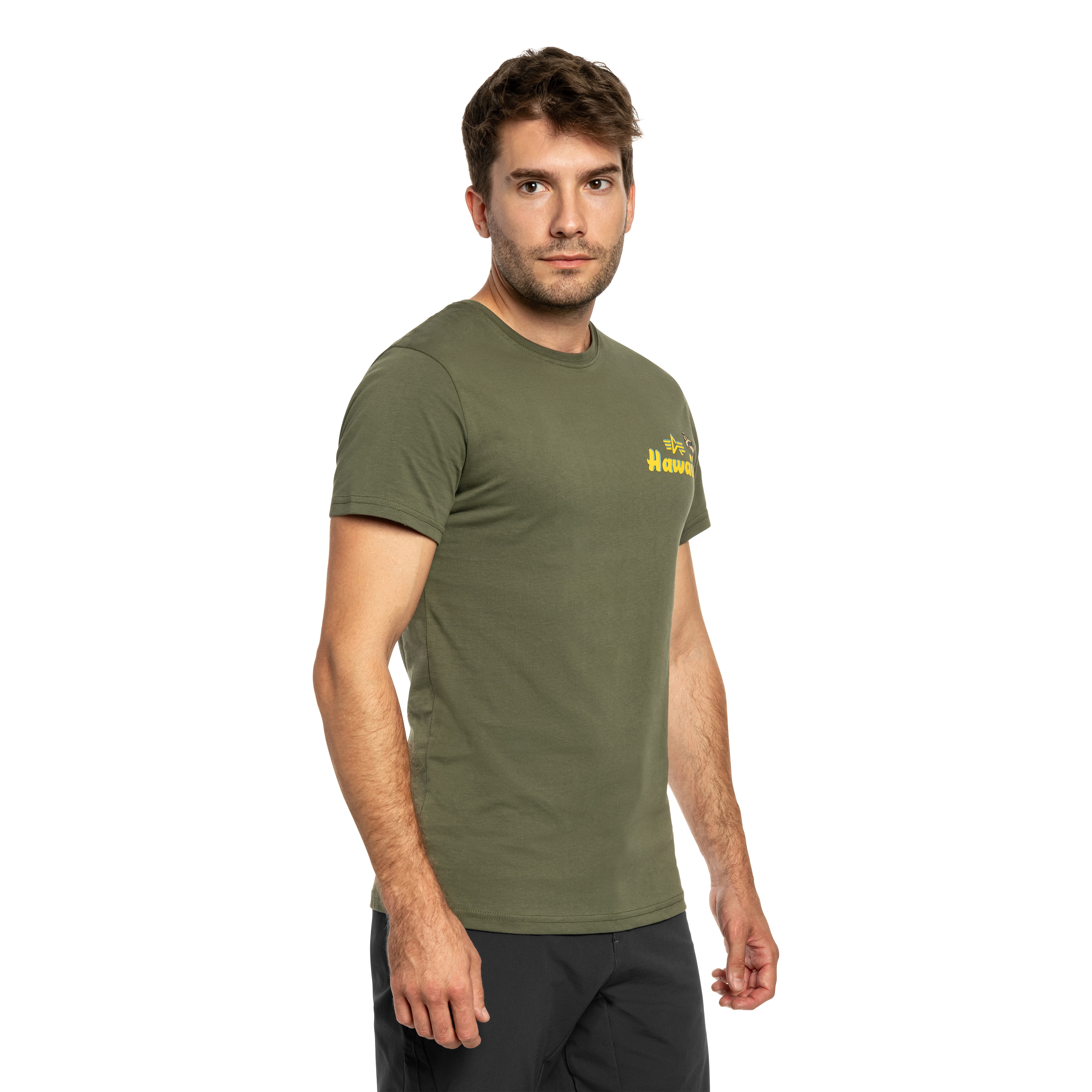 Alpha Industries Pearl Harbor Back Print T-Shirt - Dark Olive