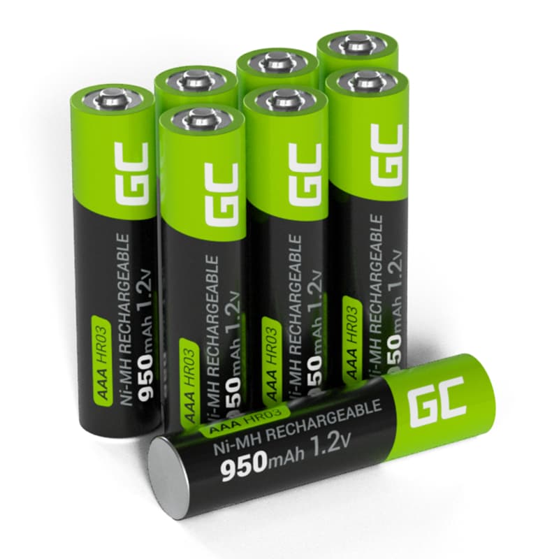 Green Cell HR03/AAA 950 mAh Rechargeable Battery - 8 pcs.