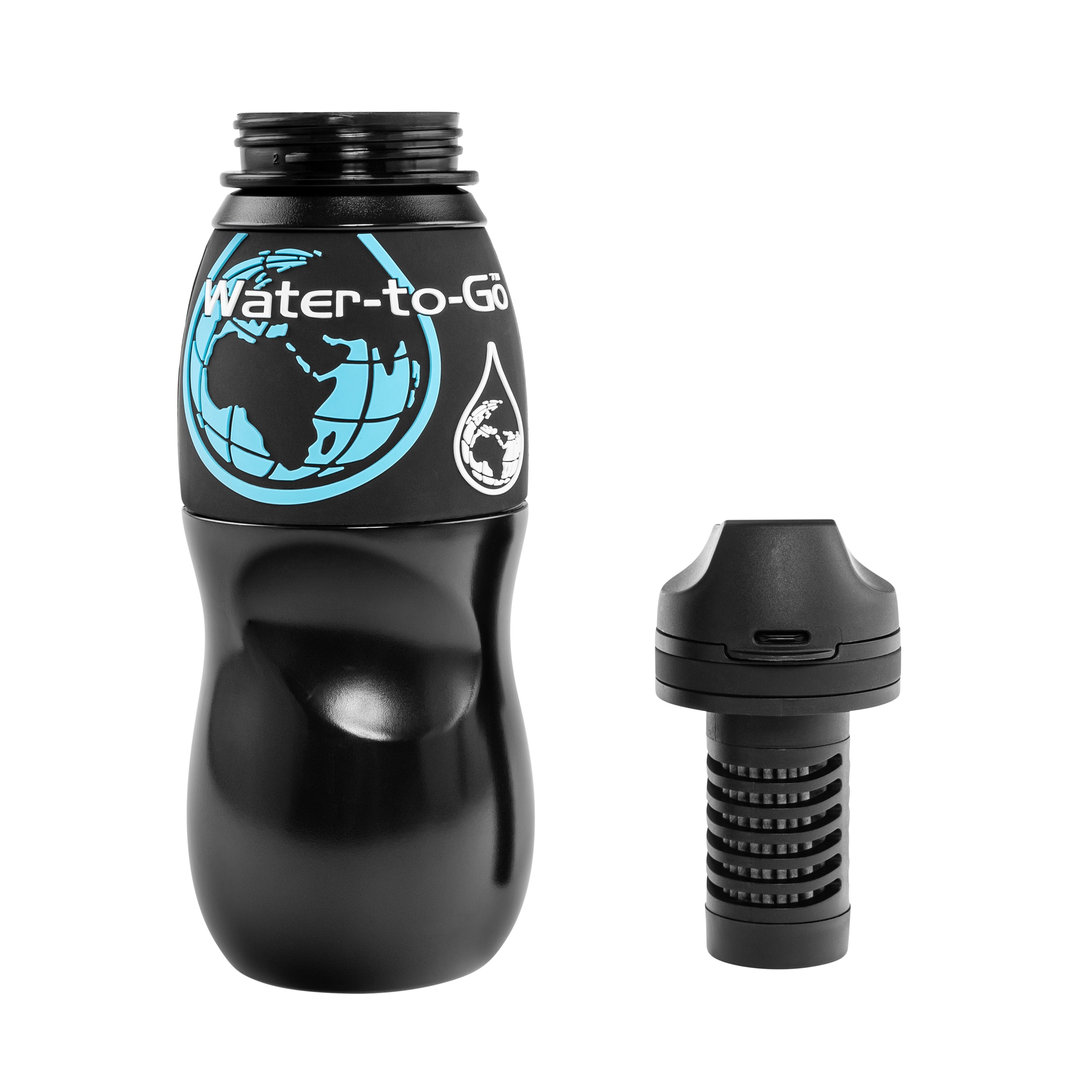 Water-to-Go Filter Bottle 750 ml 2024 - Black