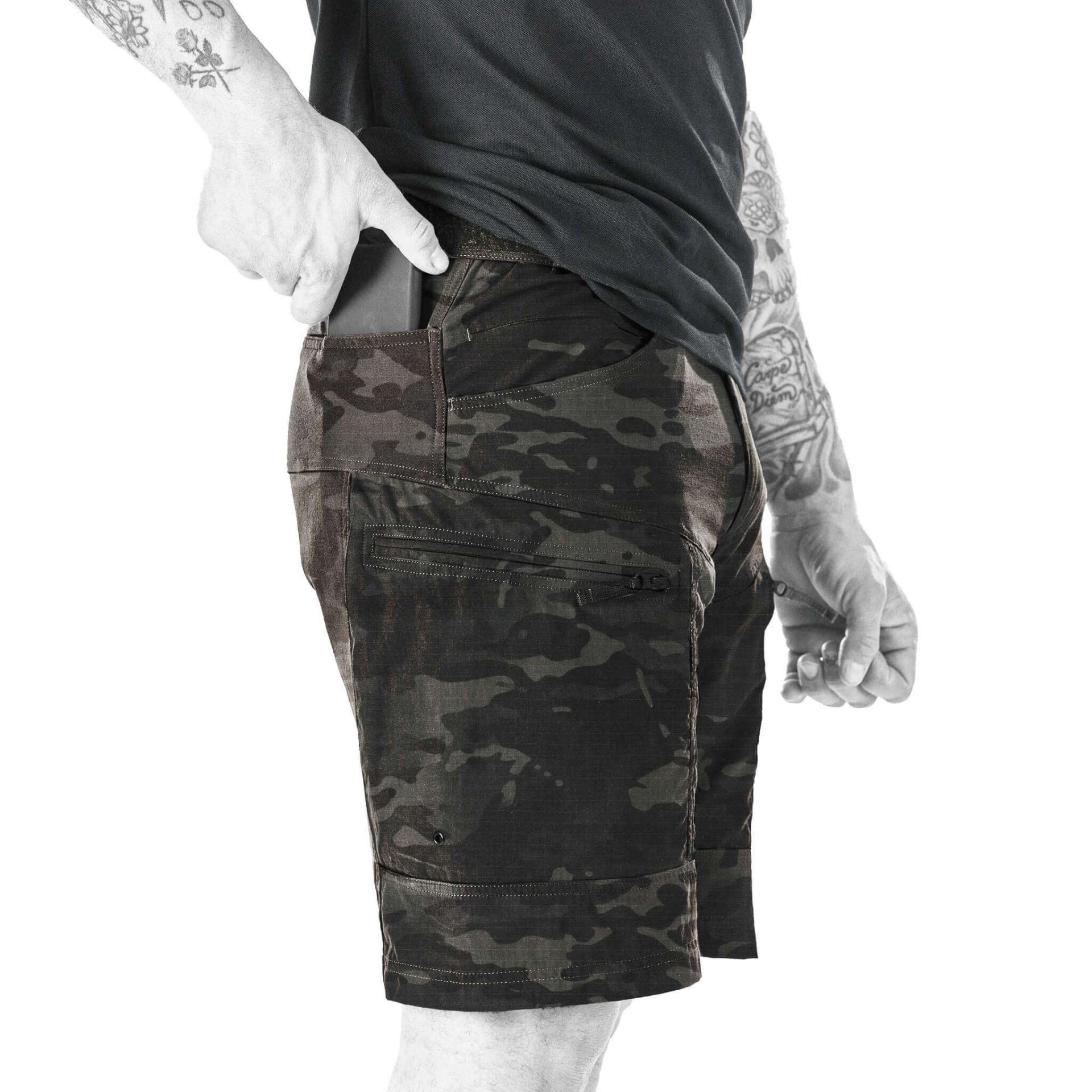 UF PRO P-40 Ranger Tactical Shorts - MultiCam Black