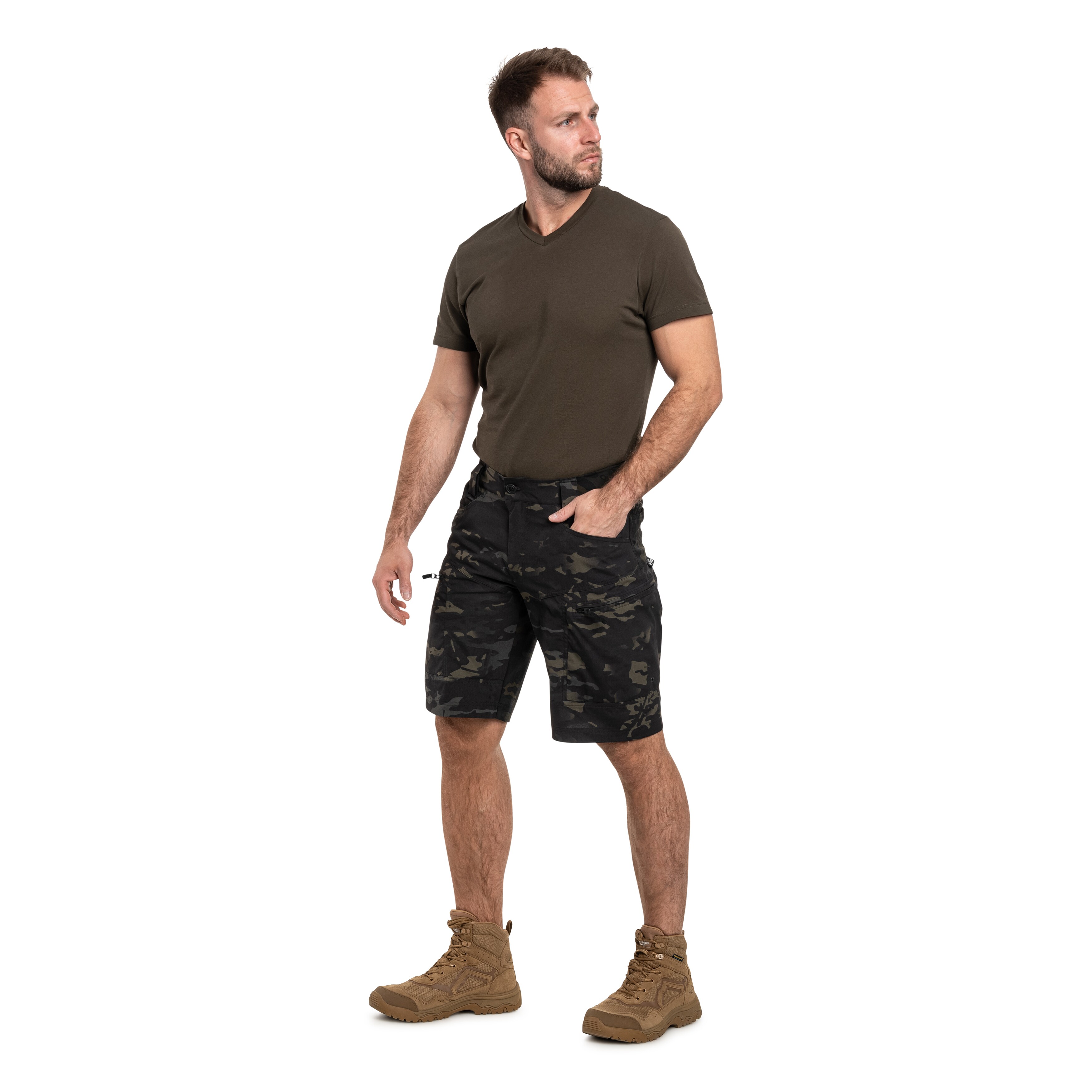 UF PRO P-40 Ranger Tactical Shorts - MultiCam Black