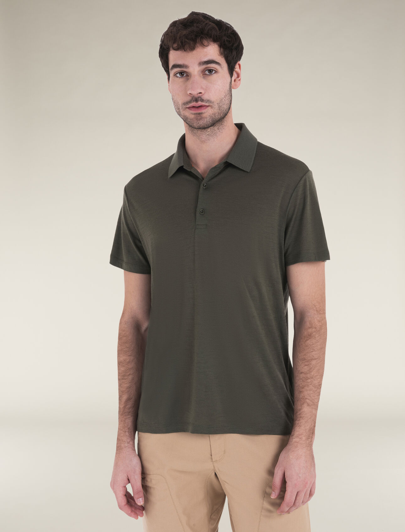 Icebreaker Merino 150 Tech Lite Short Sleeve Polo Shirt - Loden