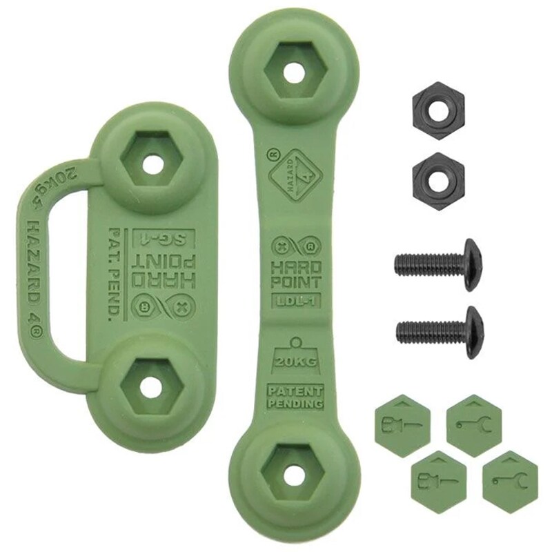 Hazard 4 Mounting Set for HardPoint Accessories - Green