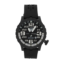 Hazard 4 Heavy Water Diver Nightwatch GMT Watch - Black