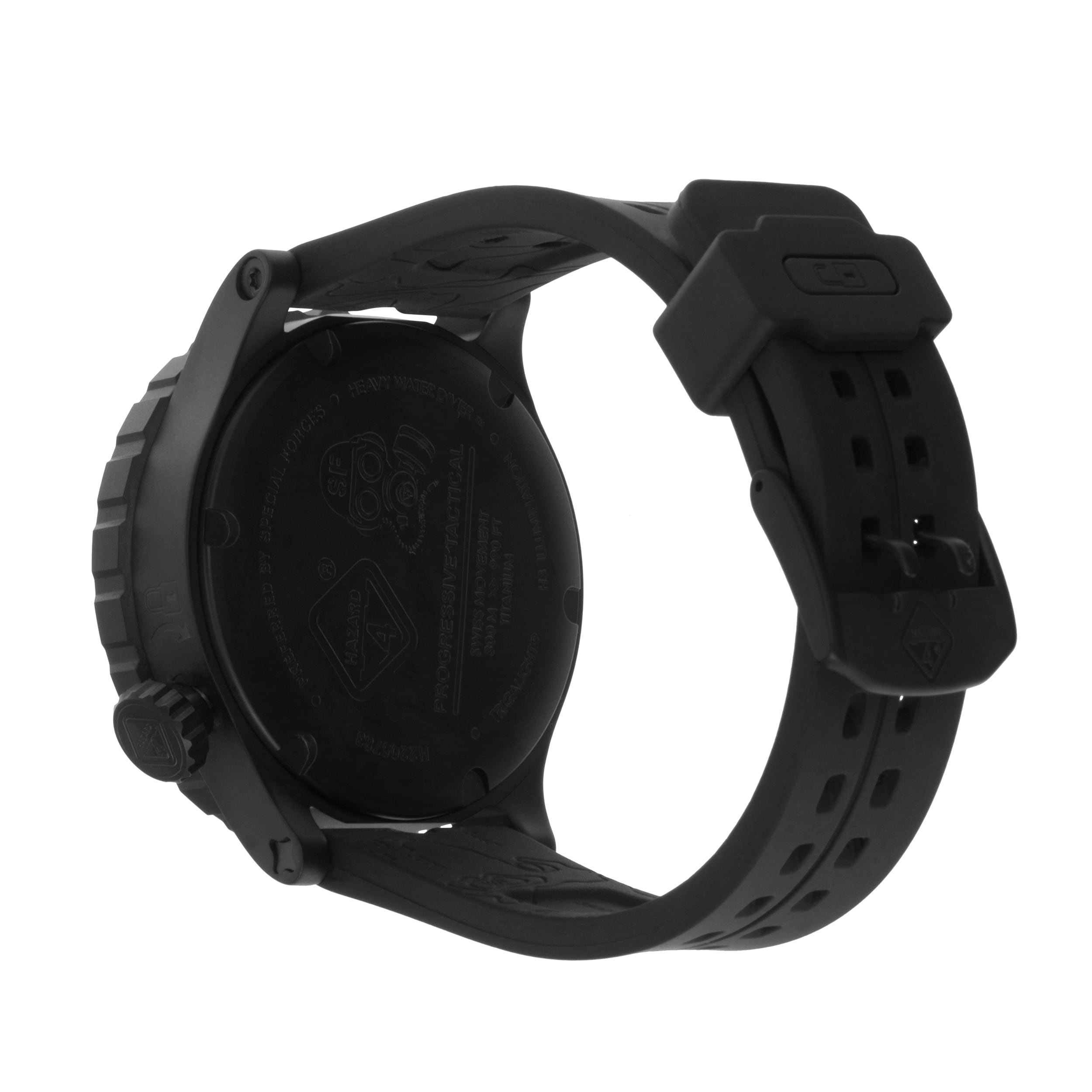 Hazard 4 Heavy Water Diver Nightwatch GMT Watch - Black