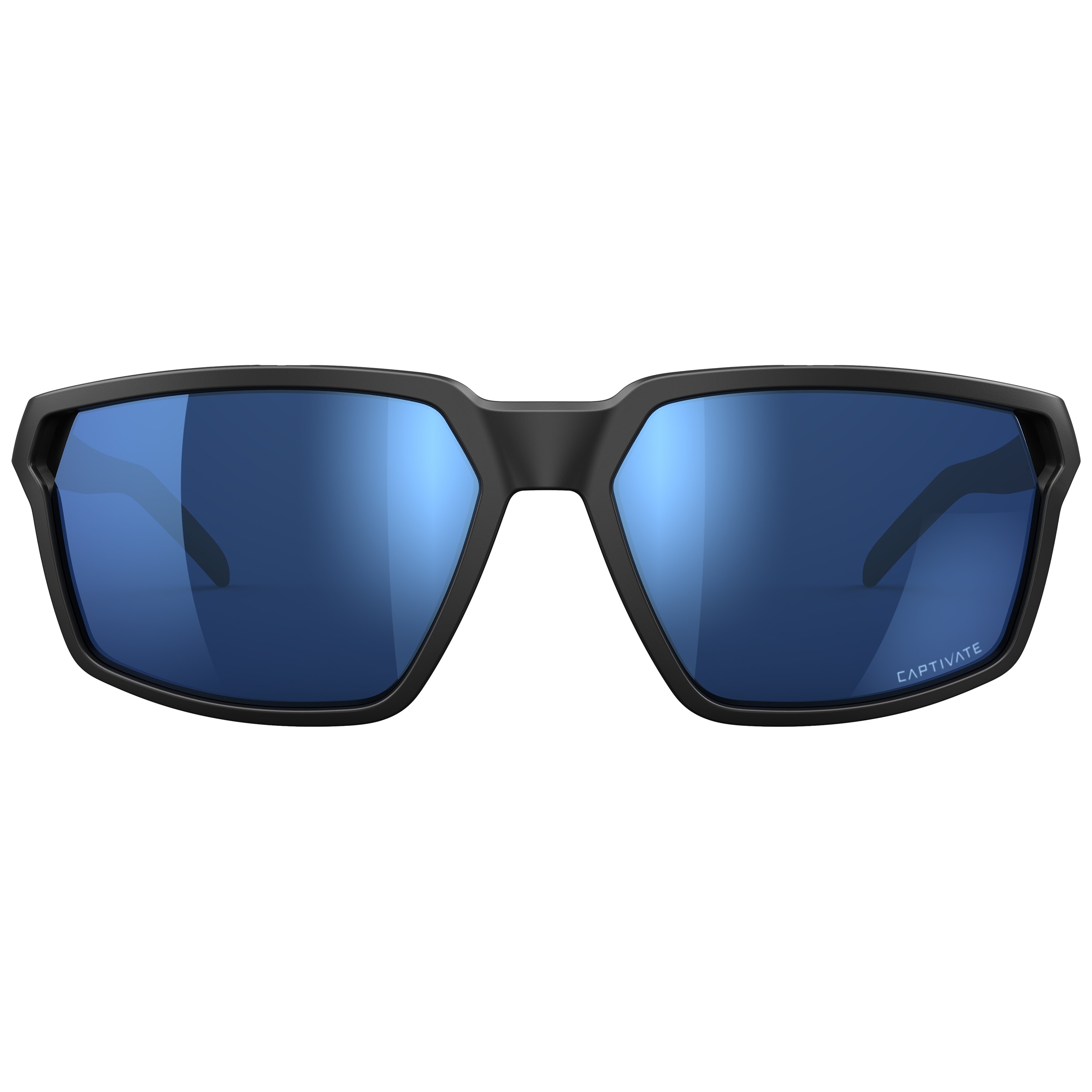 Wiley X Sierra Polarised Matte Black Frame Tactical Glasses - Blue Mirror